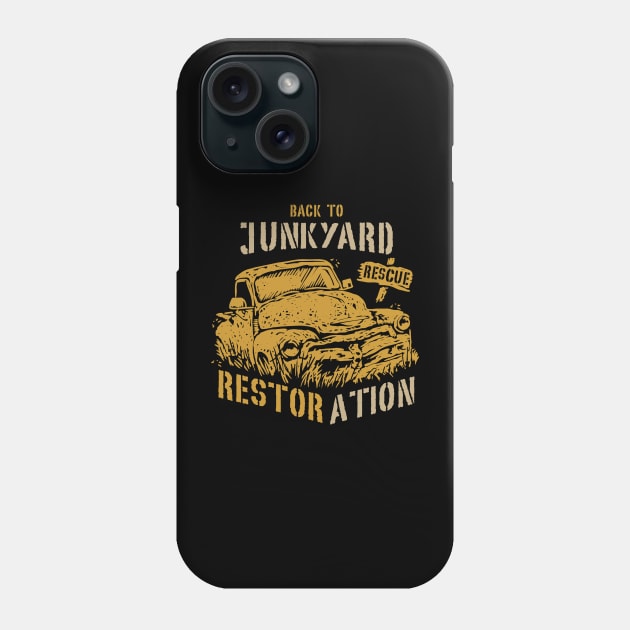 back to junkyard and restoration Phone Case by celengan