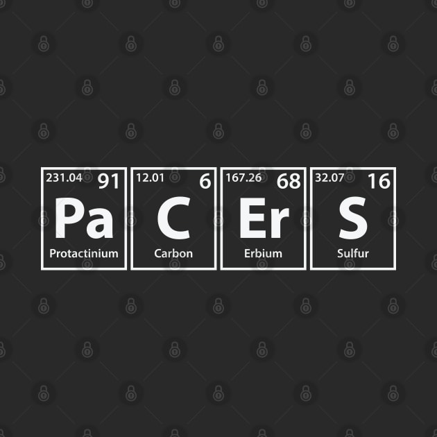Pacers (Pa-C-Er-S) Periodic Elements Spelling by cerebrands