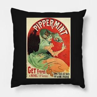 Retro poster - pub - vintage - pippermint - haute garonne Pillow