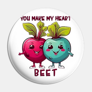 You make my hear beet Pin