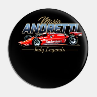 Mario Andretti Legends 80s Retro Pin