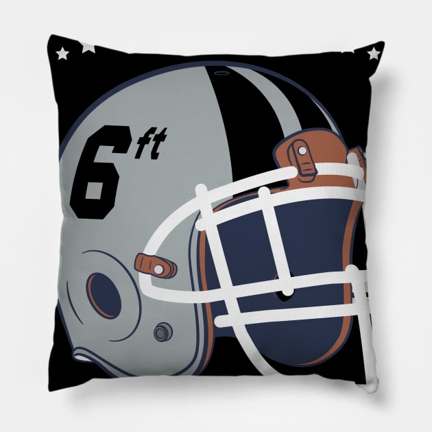 2020 NFL Las Vegas Raiders Spirit Stay 6ft Away Pillow by mckinney