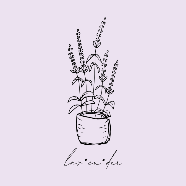 Lavender Plant "lav-en-der" by Rochelle Rae Designs