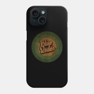 Circle Retro Vinage Blue Rodeo Phone Case