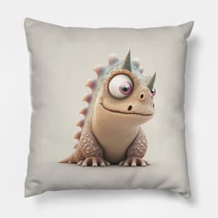 Der verrückte Dino zwei Horn - Dinosaurier Pillow