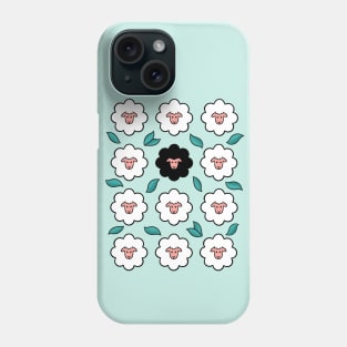 FLOWER BLACK SHEEP Phone Case