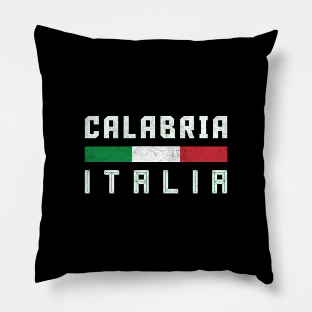 Calabria Italia / Italy Typography Design Pillow by DankFutura