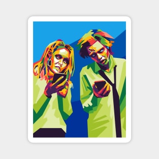 zombie couple Magnet