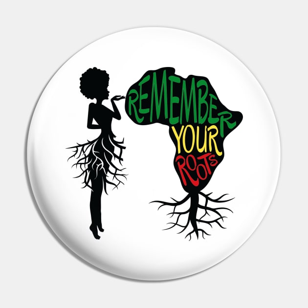 Remember Your Roots Pin by My Tribe Apparel