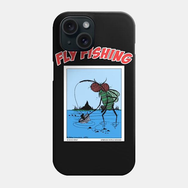 Fly Fishing Funny Fisherman Novelty Gift Phone Case by Airbrush World