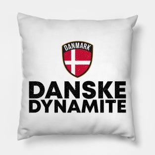 Danske Dynamite Danmark Denmark Black Pillow