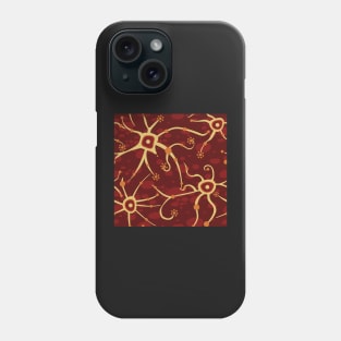 neural network - red and yellow pattern Phone Case