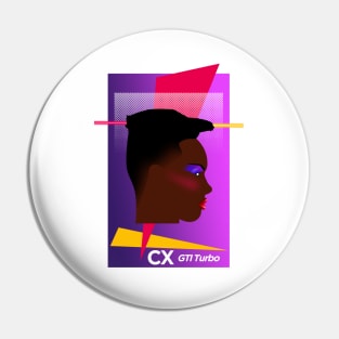 CX GTI Turbo retro 80's Pin