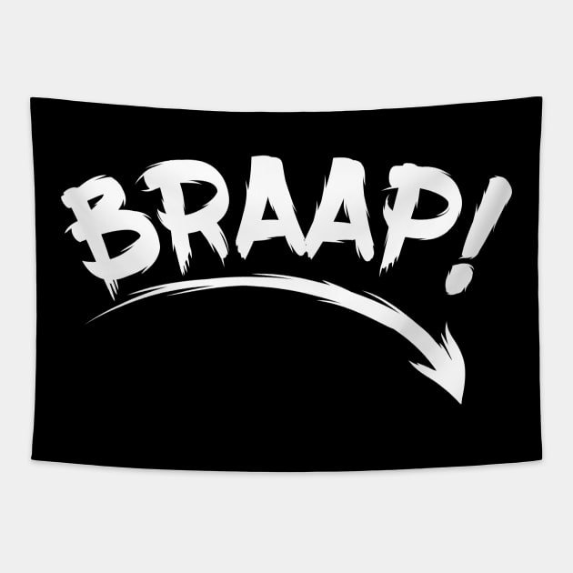 Braap! Tapestry by Brutusals.Design