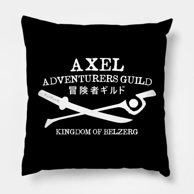 Axel Adventurers Guild - White Pillow by Bitpix3l