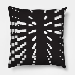 Galaxy geometric black and white Pillow