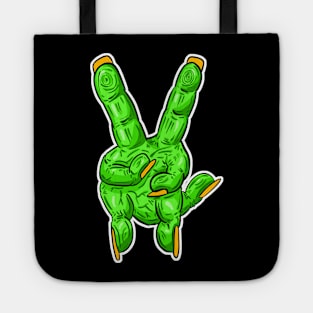 Zombie Fingers - Victory V Sign Tote