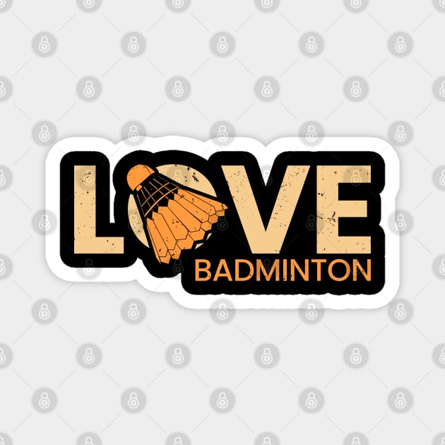 badminton Magnet by Mandala Project