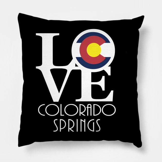 LOVE Colorado Springs Pillow by HomeBornLoveColorado