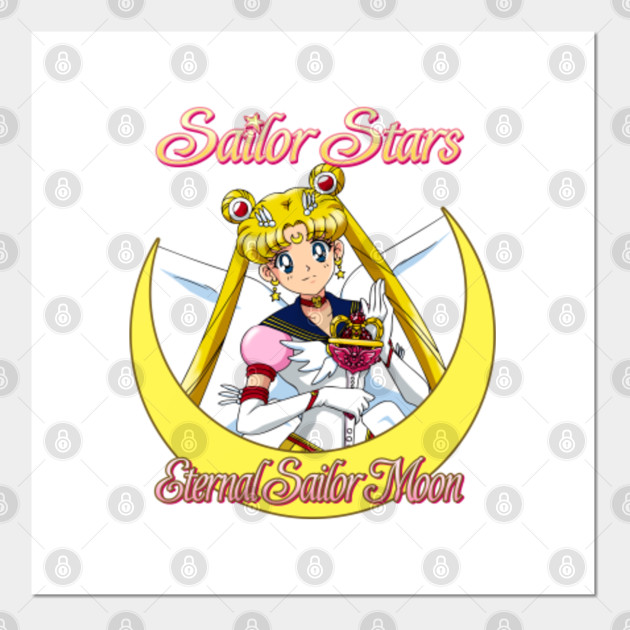 Eternal Sailor Moon W Logo Sailor Moon Posters And Art Prints Teepublic