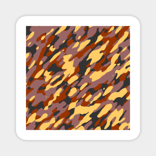 Golden Brown Camouflage Magnet