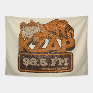 Vintage 60's KZAP 98.5 FM Tapestry