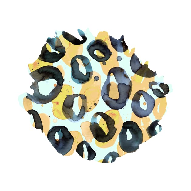 Leopard Circles Yellow by ninoladesign