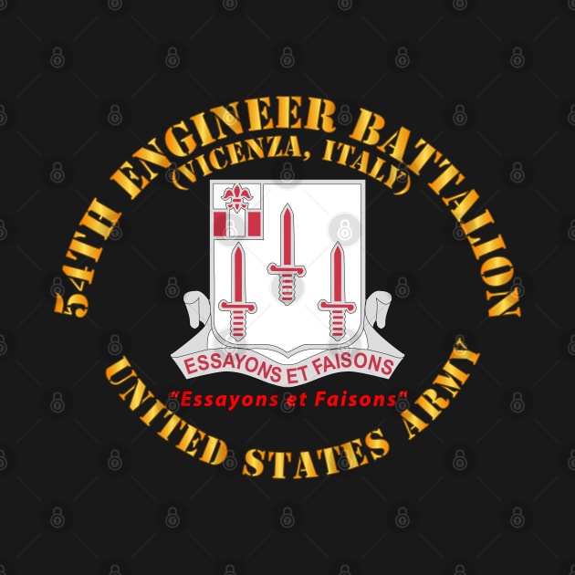 54th Engineer Battalion - US Army - Vicenza, Italy - DUI by twix123844