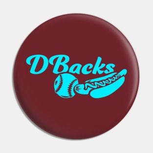 Dbacks Ball and Dog Pin