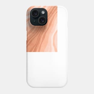 Orange flow lines Phone Case