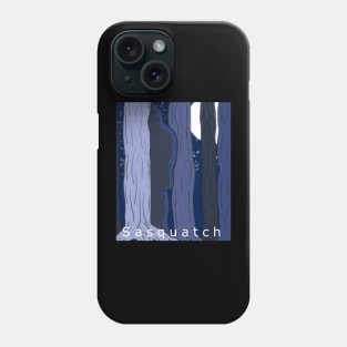 Sasquatch Behind The Trees Phone Case