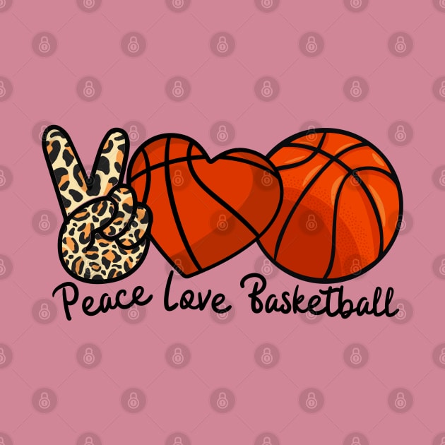 Peace Love And Basketball by Illustradise