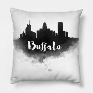 Buffalo watercolor Pillow