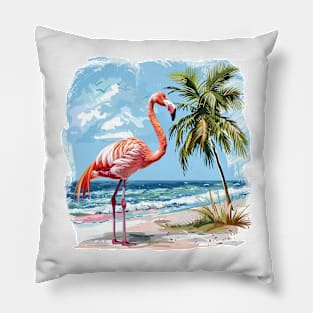 Flamingo Lovers Summer Vibes Pillow