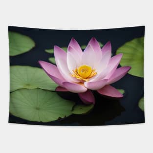 Beautiful lotus flower on river Tapestry