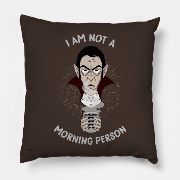 Not a Morning Person Pillow by pixengalore