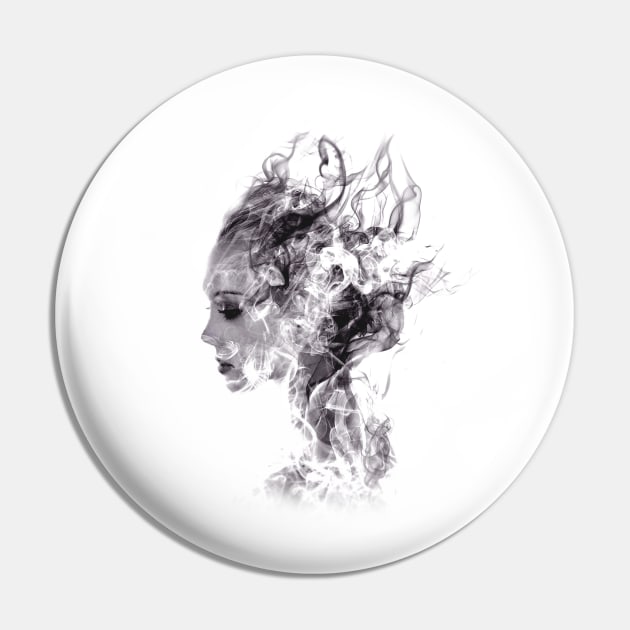 Smoke Woman Pin by hitext