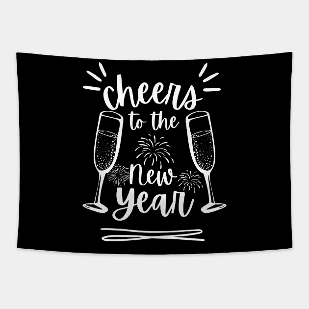 Cheers To The New Year Tapestry by M.Y