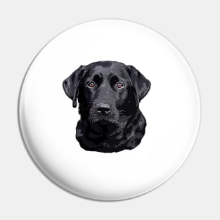 Labrador Retriever Black Dog Pin