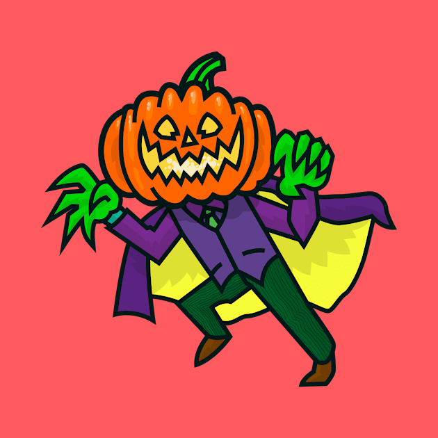 Jack O'Lantern in a Cape by DangerHuskie