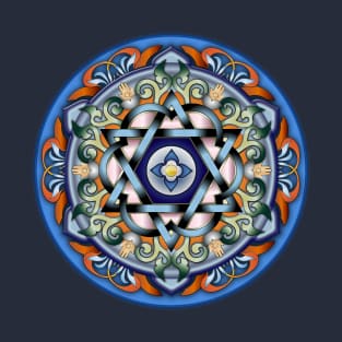 Mandala Shalom V2 T-Shirt