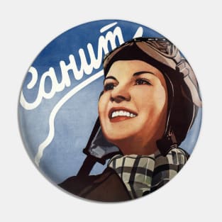 Sanit Tooth Paste Russia Vintage Poster 1938 Pin