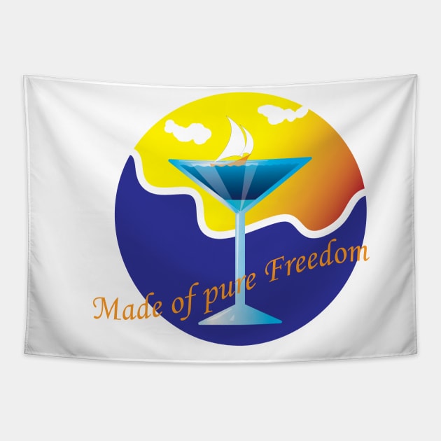 Made of pure Freedom Tapestry by unclekestrel