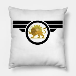 Iran Revolution Black Logo Pillow