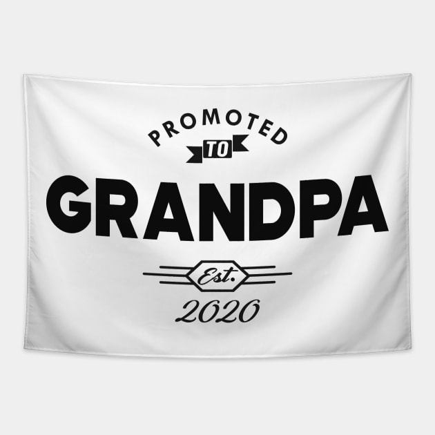 New Grandpa - Promoted to grandpa est. 2020 Tapestry by KC Happy Shop