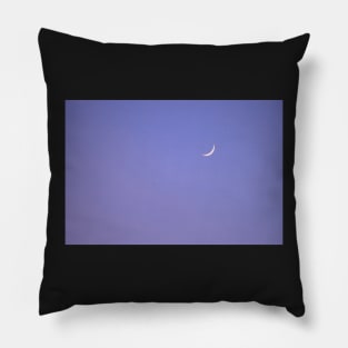 Crescent Moon, Purple Sky Pillow