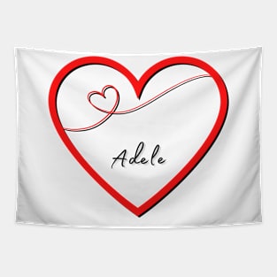 ADELE  Name in Heart Tapestry