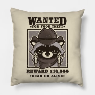 Wanted racoon Pillow