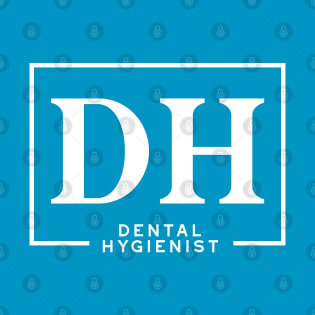 Dental Hygienist - Blocky Initials Design by best-vibes-only