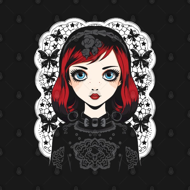 Cool Kawaii Goth Girl by Obotan Mmienu